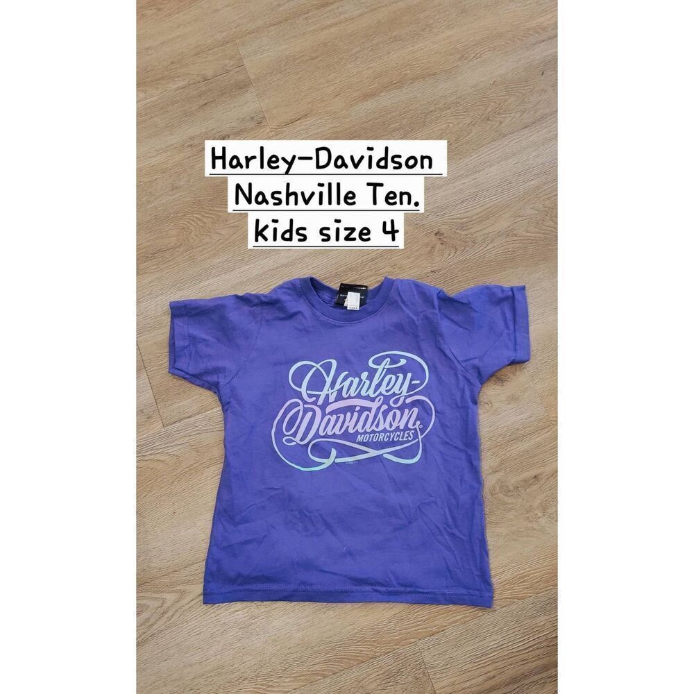 Harley Davidson children's tshirt size 4 purple Nashville Tennessee
